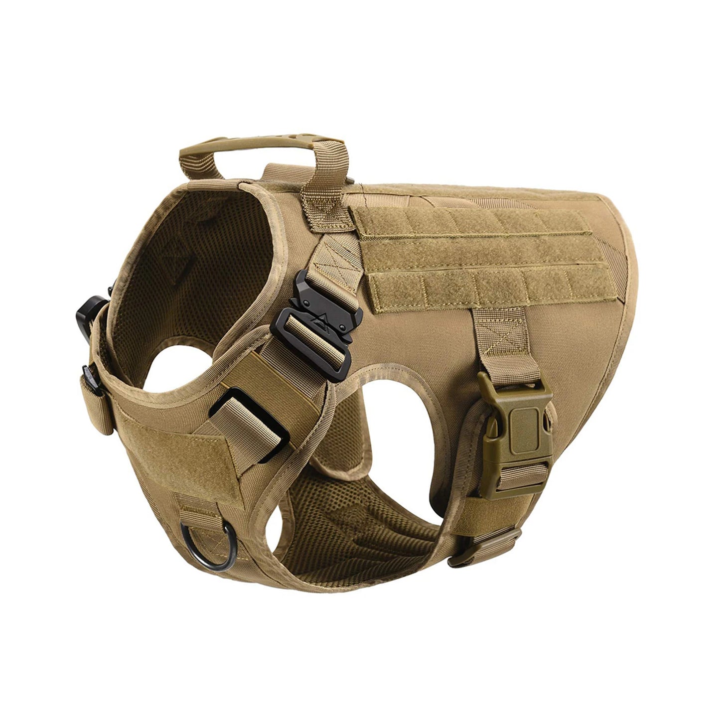 Tactical Dog Harness Vest With Molle Pouches For Training