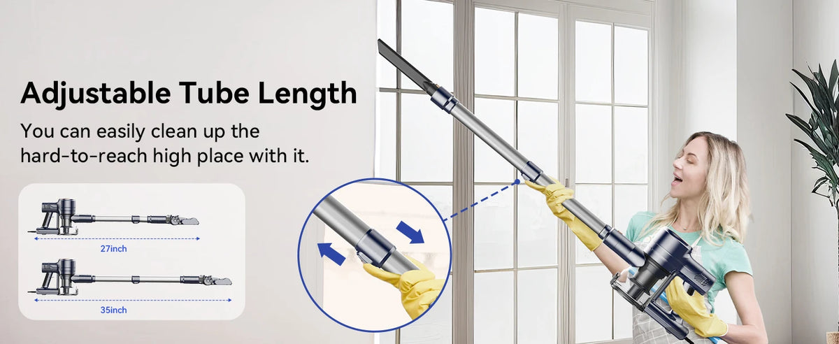 INSE I8 Corded Stick Vacuum Cleaner 600W 6 In 1 Portable