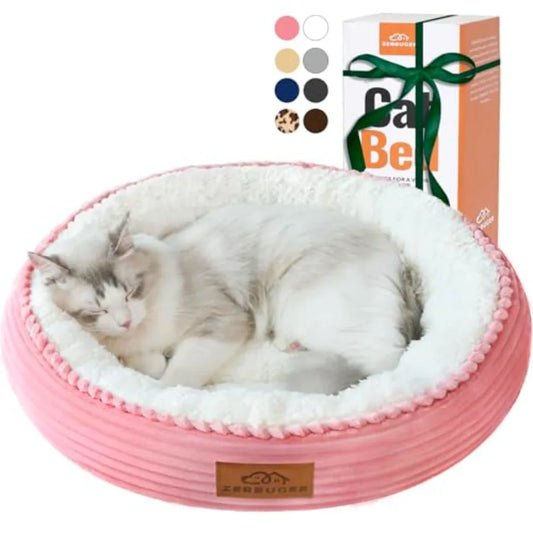 Washable Cat Bed For Indoor Cats With Anti Slip Bottom