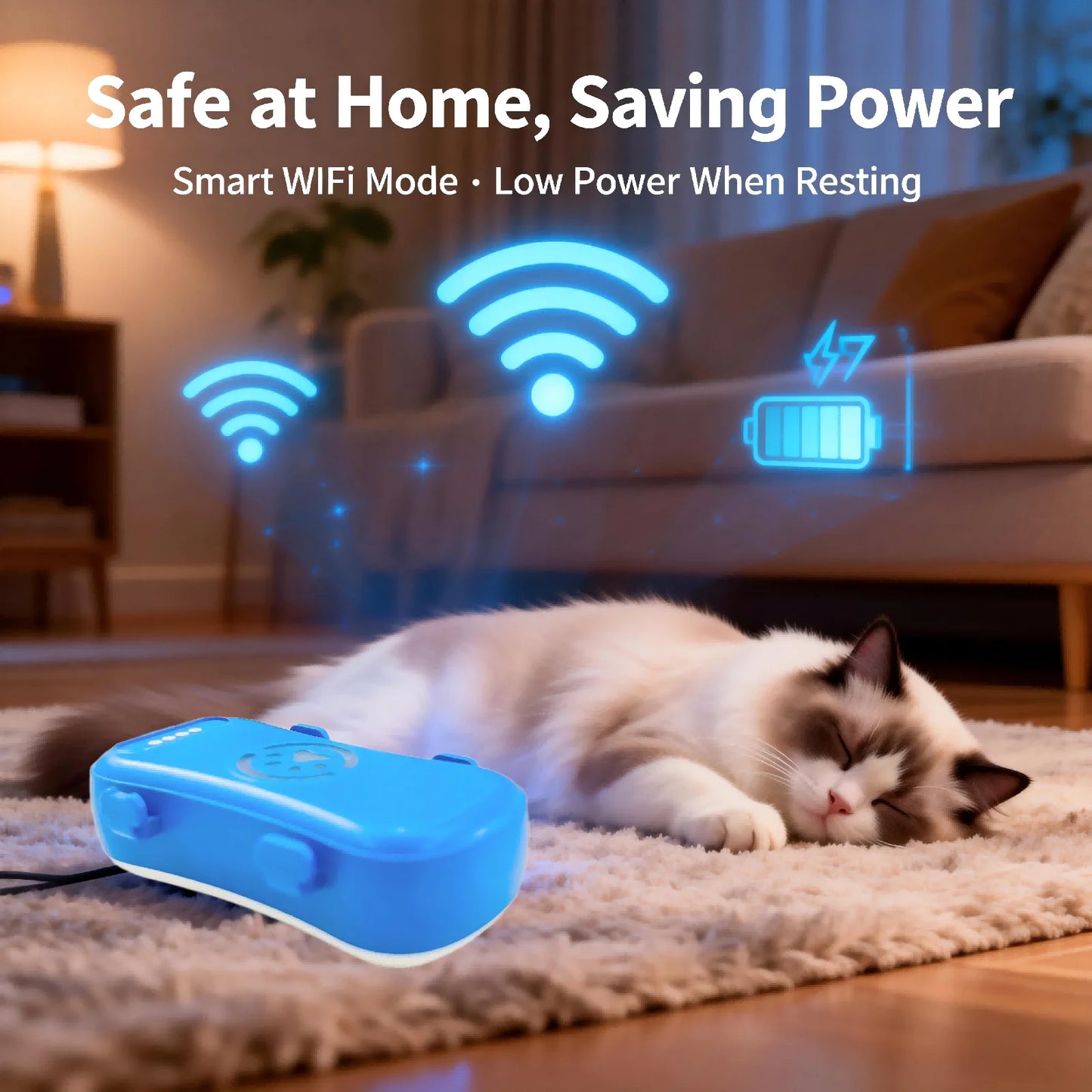 WANWAYTECH 4G GPS Pet Tracker Real-Time Locator Cats And Dogs