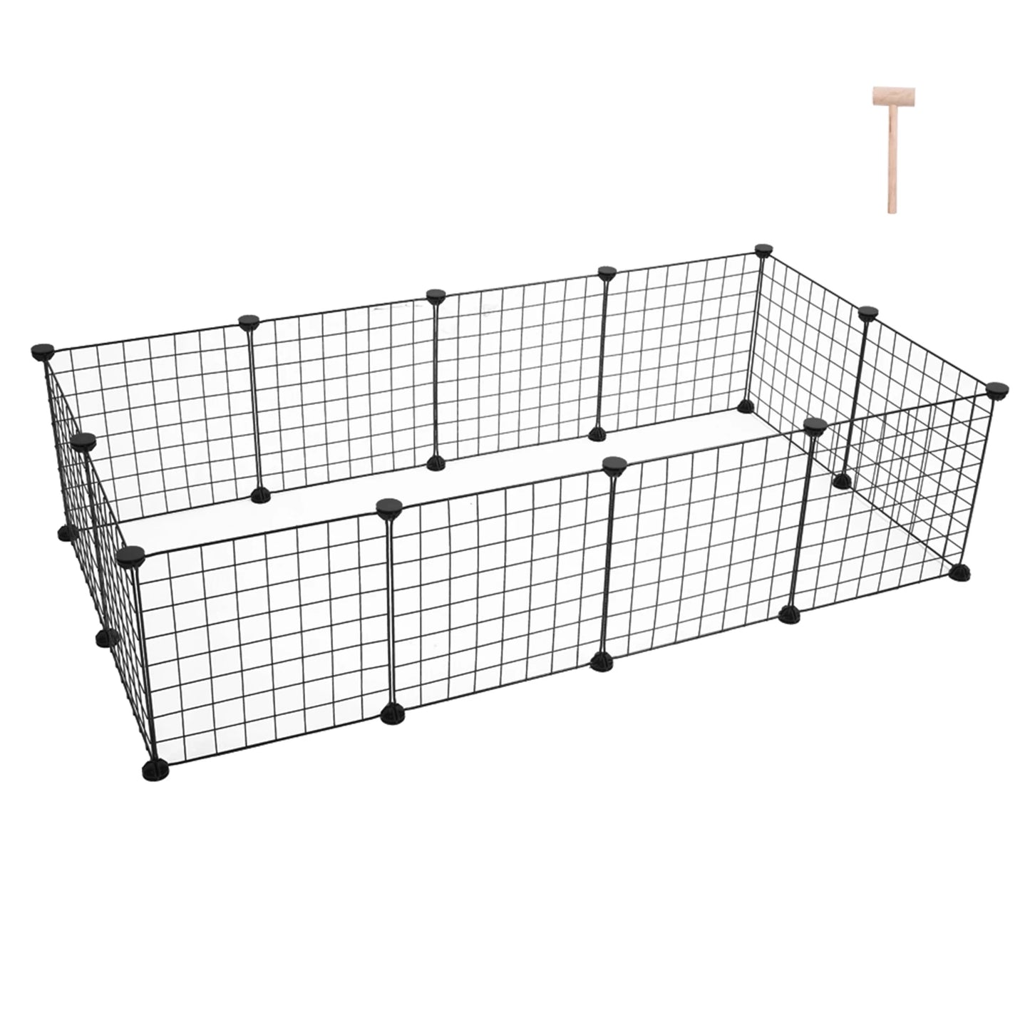 Portable Metal Wire Pet Playpen For Small Animals Guinea Pigs Rabbits