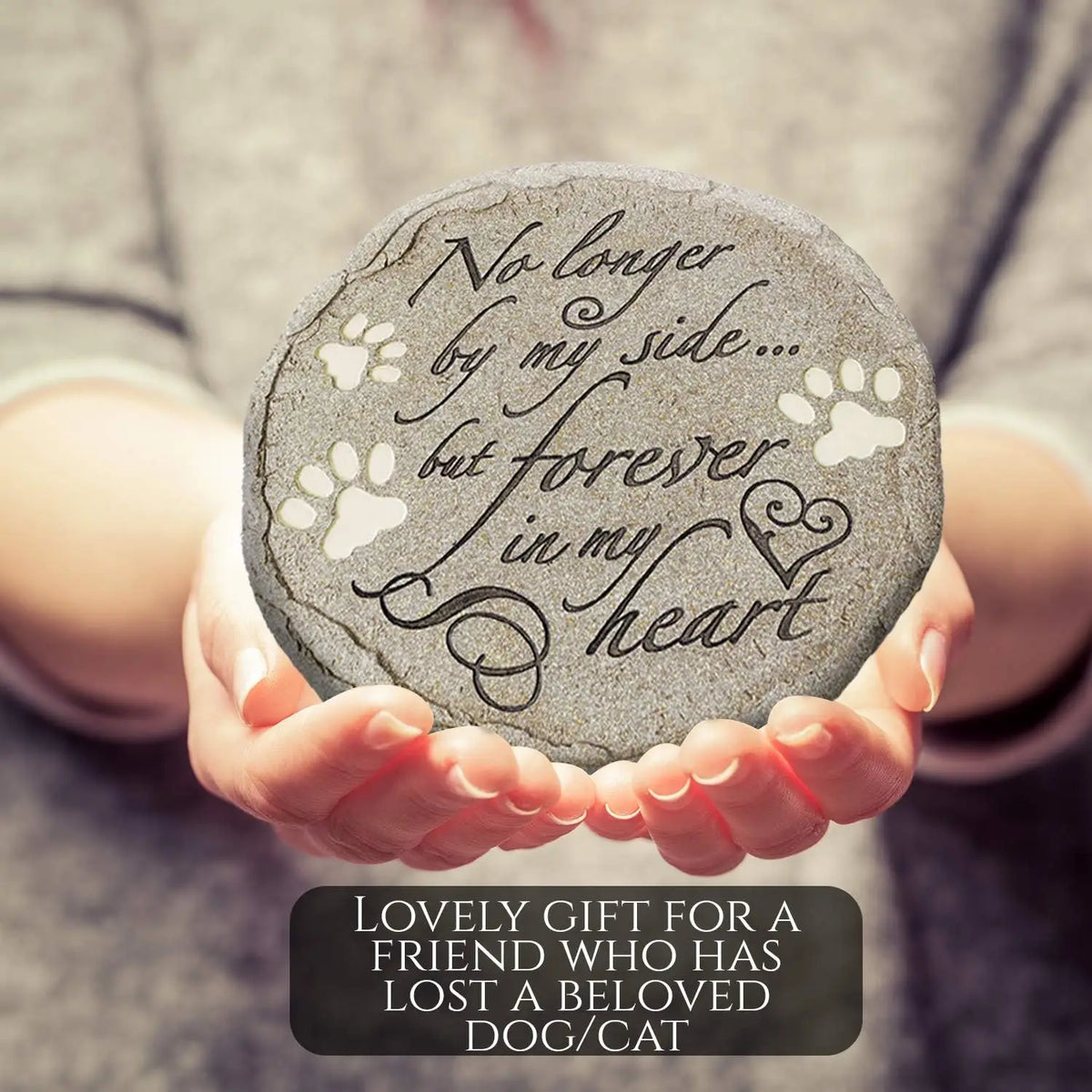Pet Memorial Stone For Cats And Dogs Weatherproof Keepsake