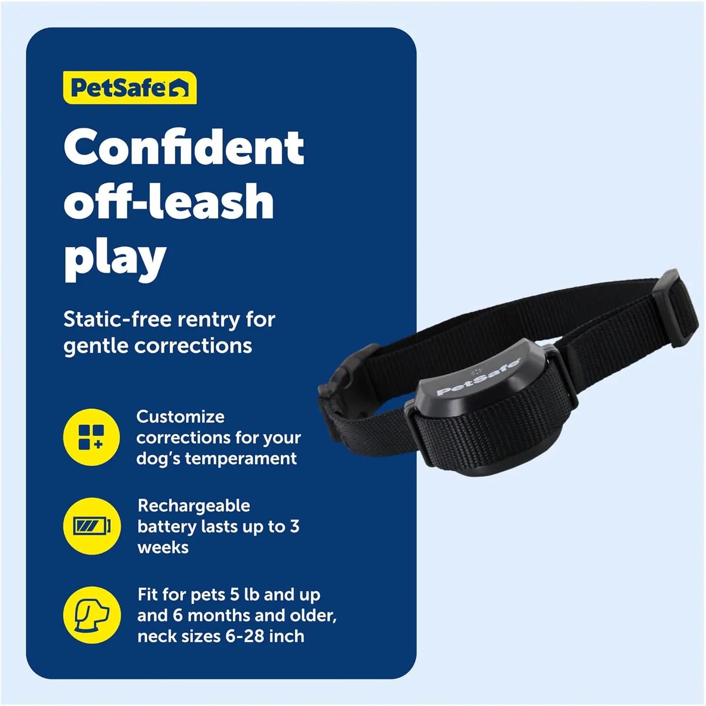 Stay And Play Wireless Pet Fence Receiver Collar For Dogs And Cats Rechargeable