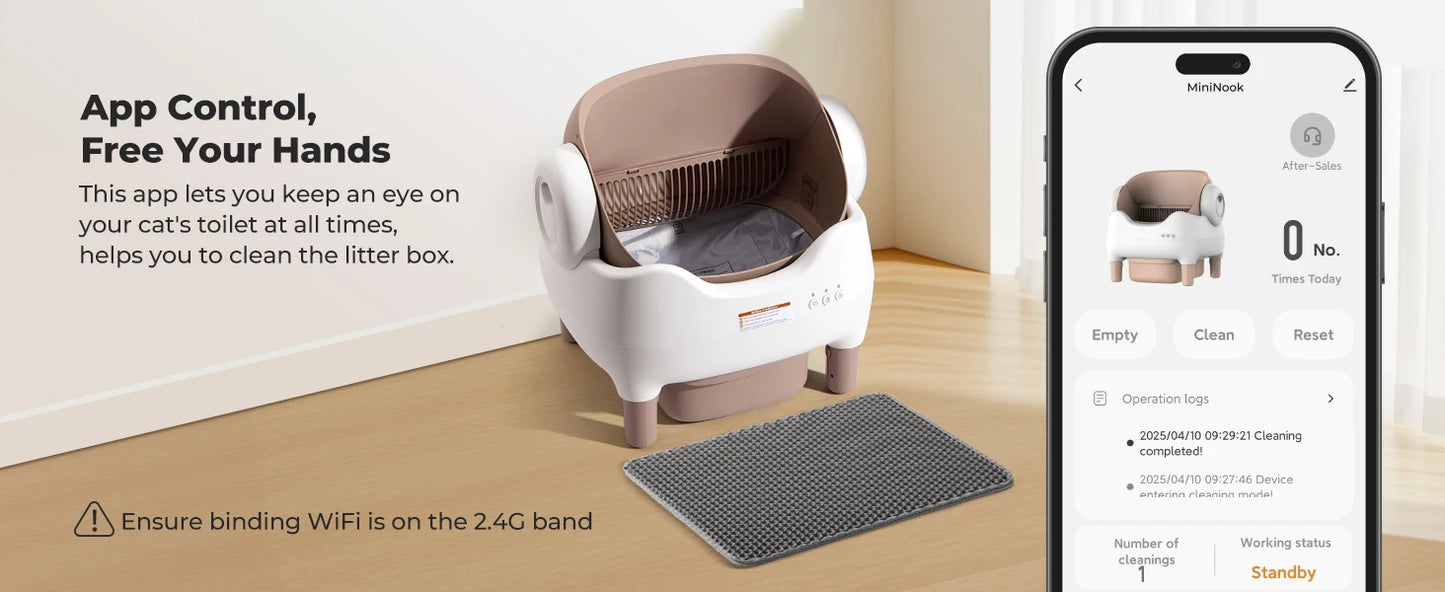 Lunapurr Self Cleaning Cat Litter Box With App Control