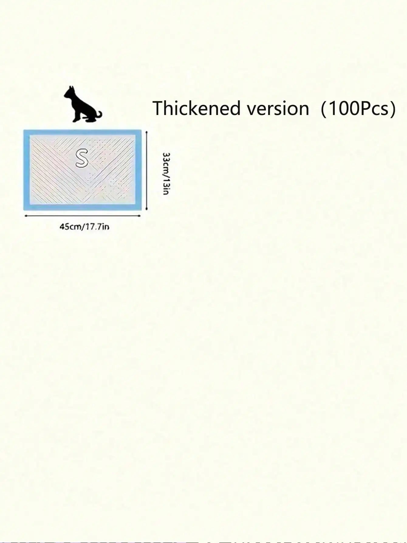 Pet Pee Pad Training Diapers 100 Pcs Thickening for Dogs