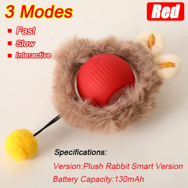 Automatic Rechargeable Rolling Ball Interactive Cat Toy