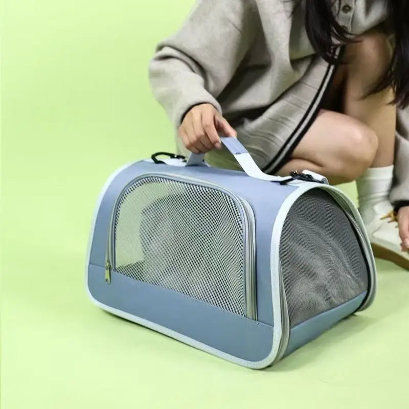 Portable Pet Carrier Handbag for Cats and Dogs Shoulder Bag