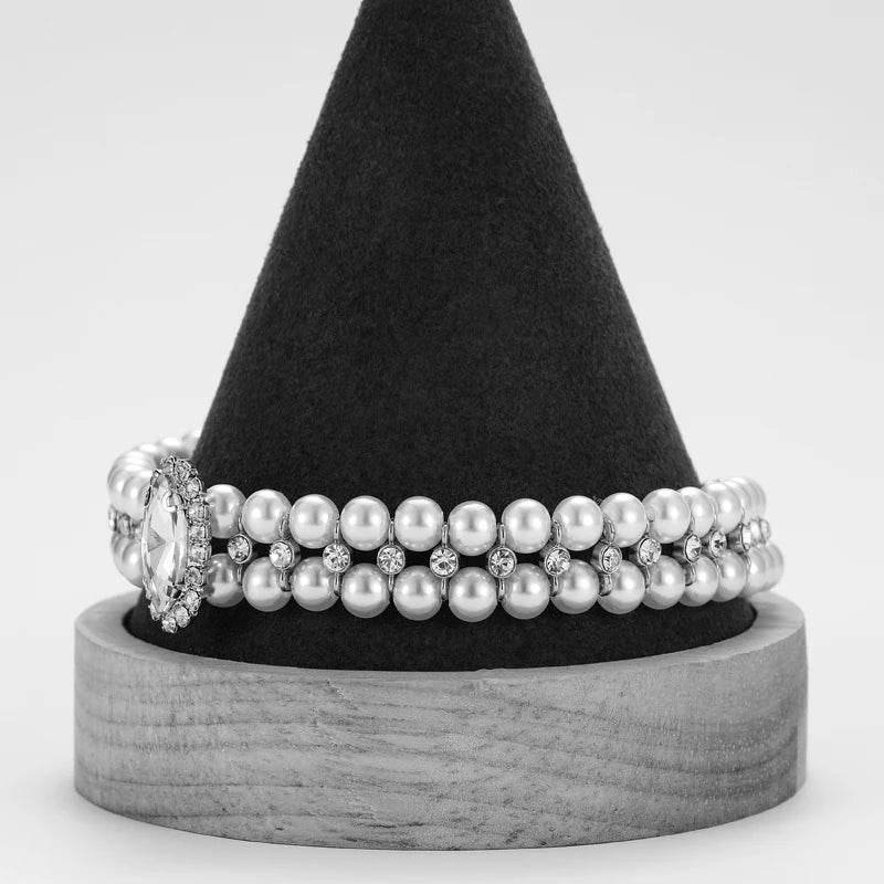 Luxury Pearl Rhinestone Cat Dog Necklace Collar