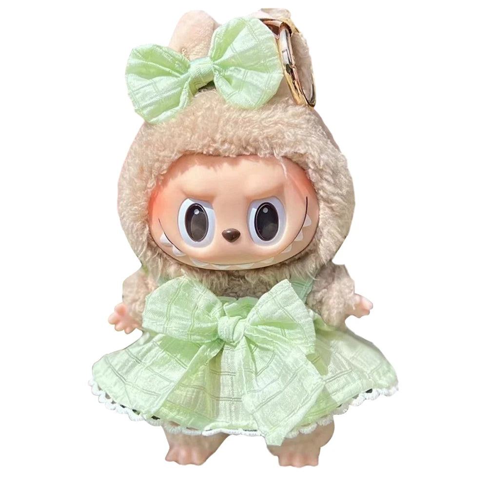 NONECN Labubu Doll Clothes Set Sweater Hat Accessories