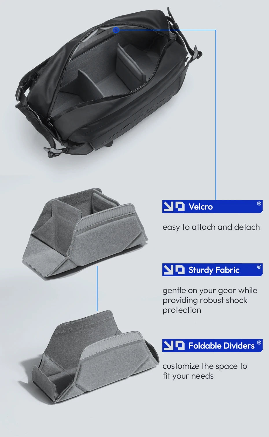 Ulanzi TAI Outdoor Camera Sling Bag for Photography Accessories