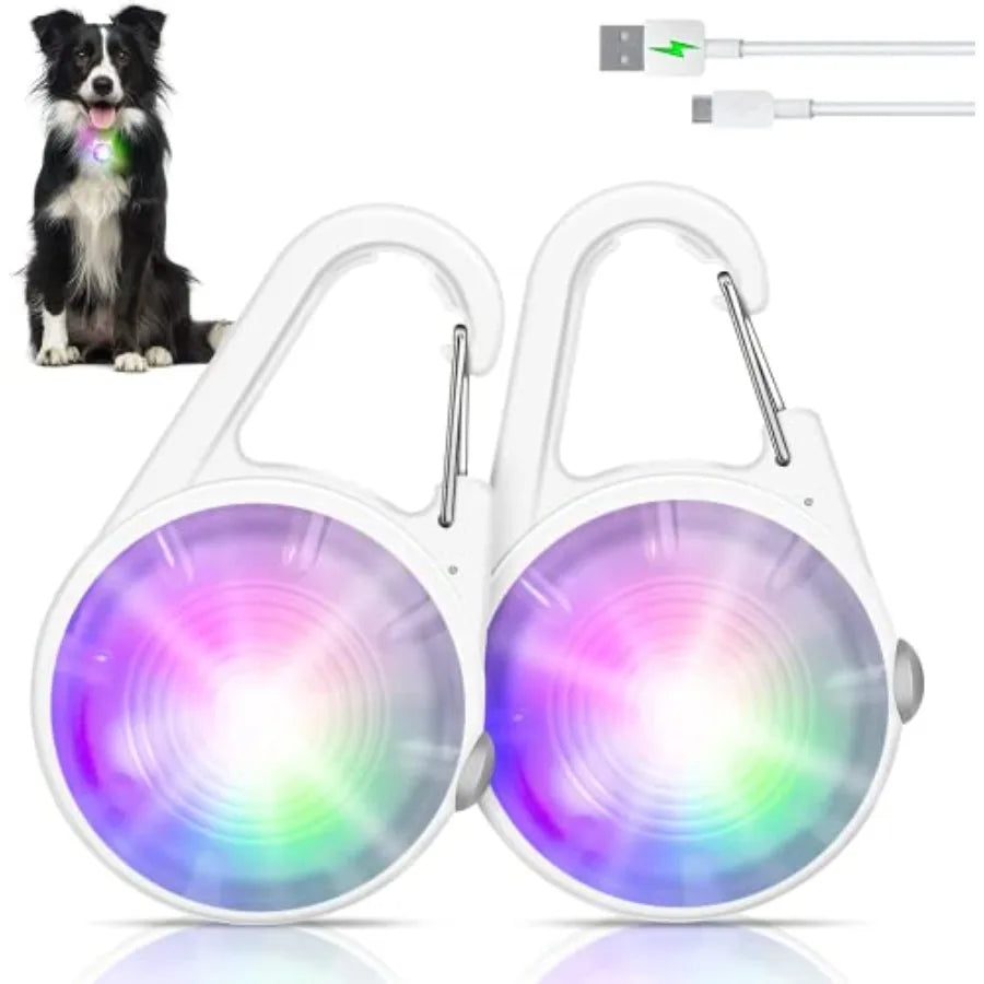 Dog Collar Light With 4 Modes Rechargeable LED Clip On