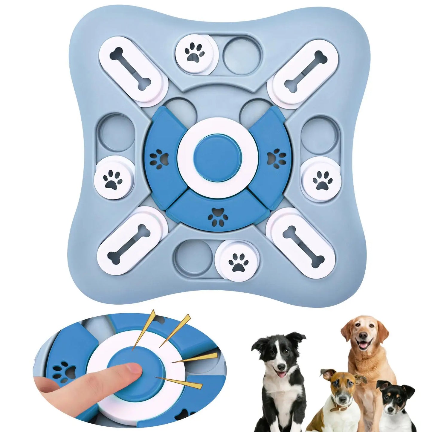 Dog Slow Feeder Puzzle Toy For Training And Mental Stimulation