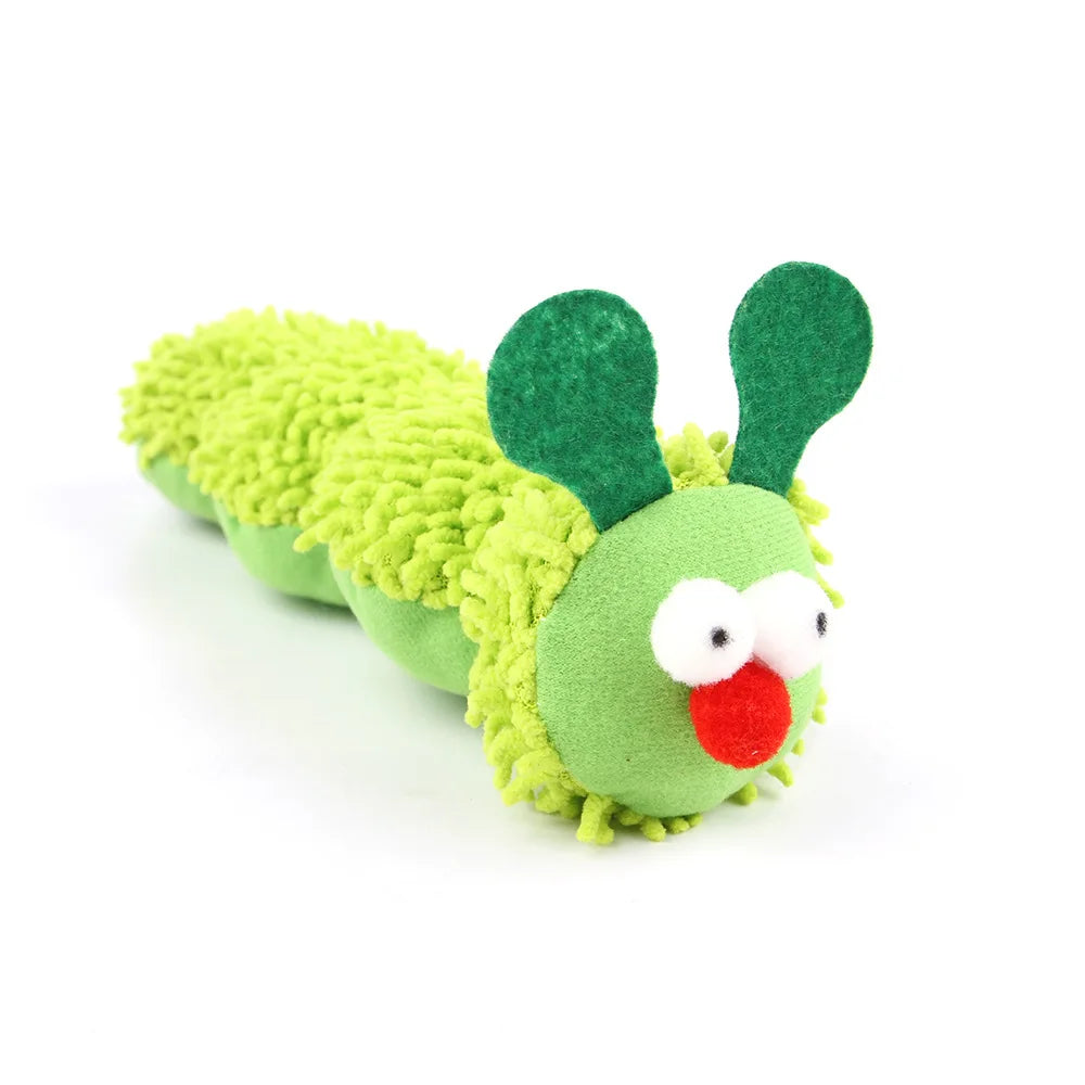 Caterpillar Cat Chew Toy With Catnip Silvervine Dental Health