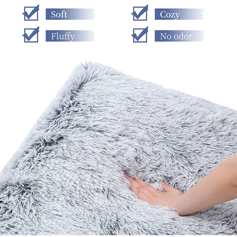Plush Dog Bed Mat For Pets Removable Washable Cover