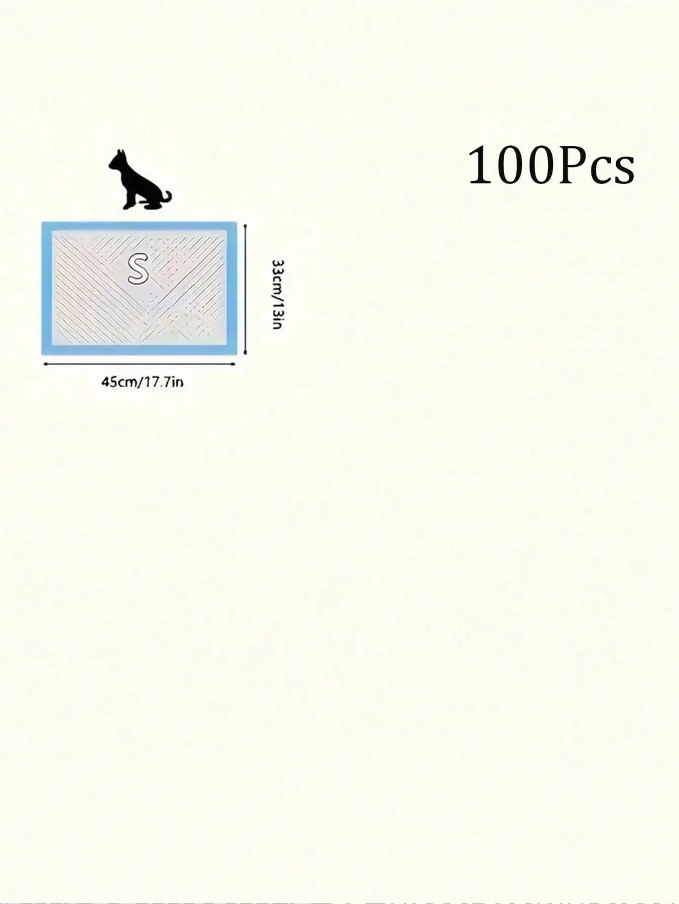 Pet Pee Pad Training Diapers 100 Pcs Thickening for Dogs