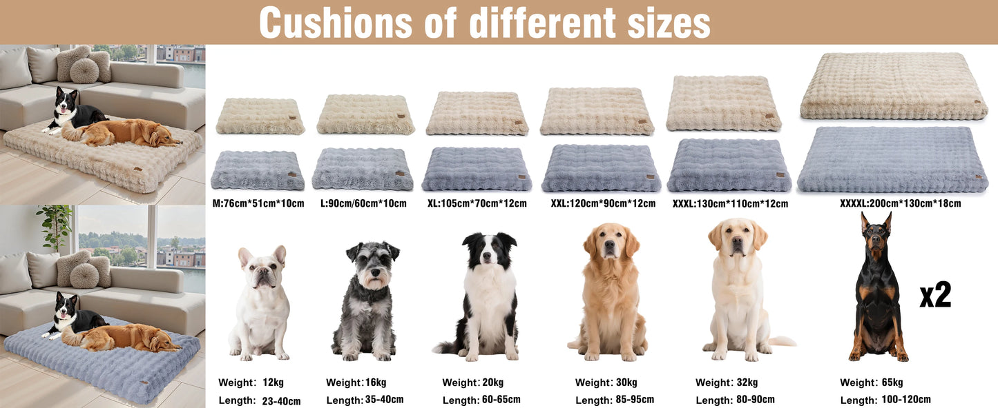 BINGOPAW Ultra Soft Dog Bed With Removable Cover Machine Washable