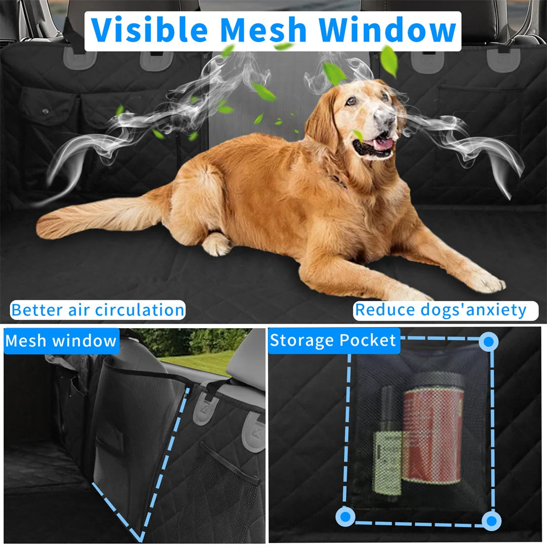 BINGOPAW Waterproof Dog Car Seat Cover and Travel Hammock Extender