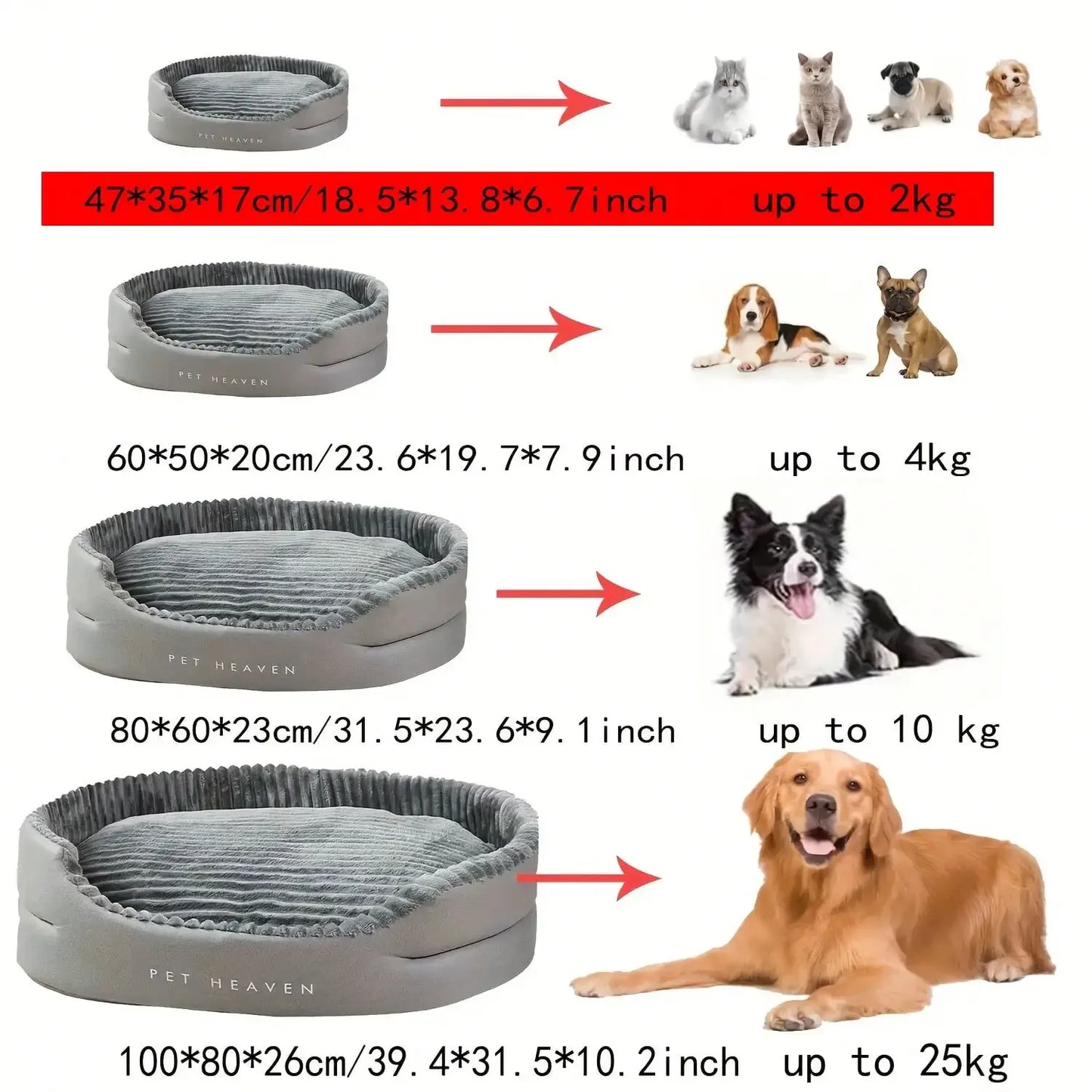 Machine Washable Soft Cozy Pet Bed For Dogs And Cats
