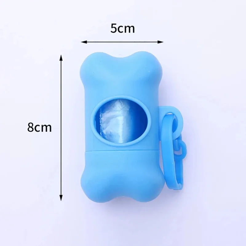 Bone Shaped Dog Waste Bag Dispenser With Sling Strap