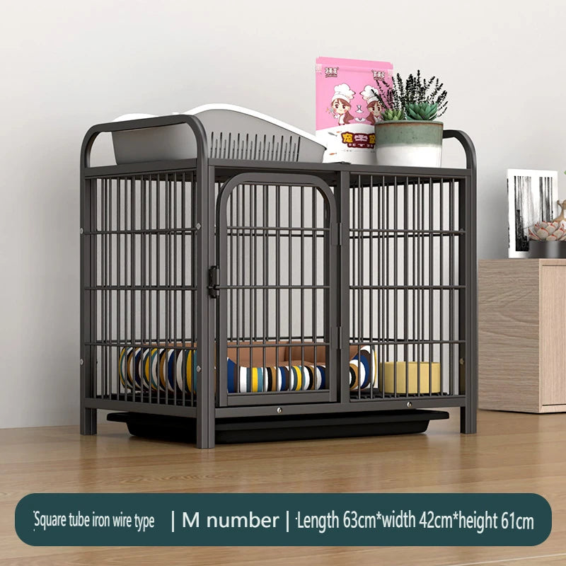 VECOCHO Wooden Dog Crate Furniture Indoor Kennel Heavy Duty With Double Doors