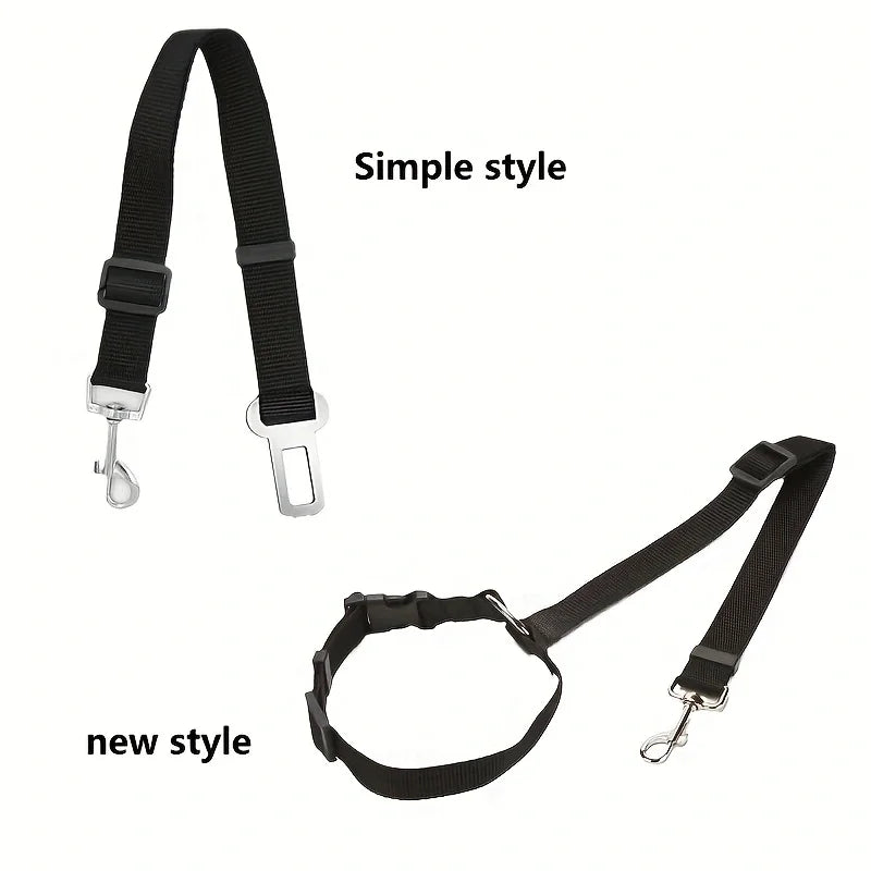 TwoInOne Pet Car Seat Belt Nylon Lead Leash System