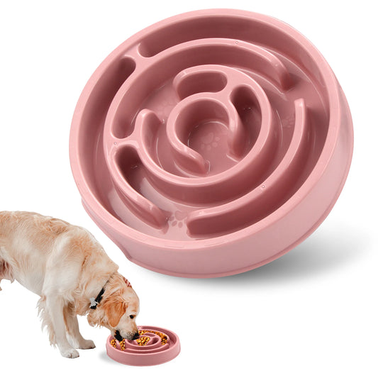 Pet Dog Slow Feeder Bowl Non Slip Anti Gulping