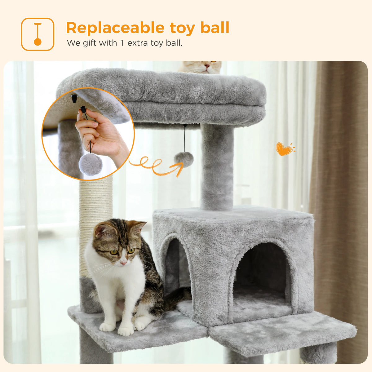 Pawz Road 5 Level Cat Tower For Large Cats Sisal Scratcher