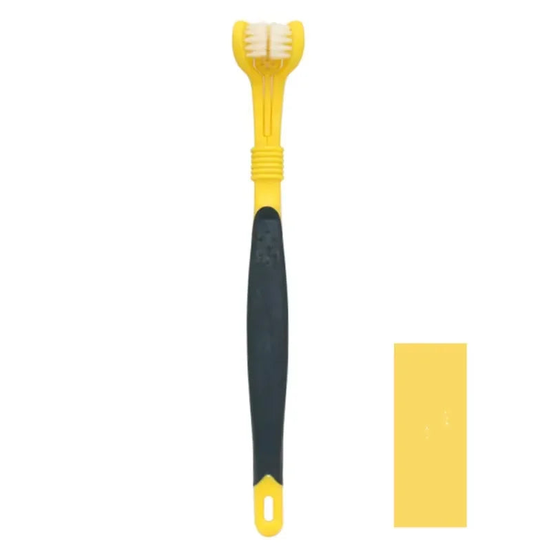 Three Sided Pet Toothbrush For Dogs And Cats Dental Care