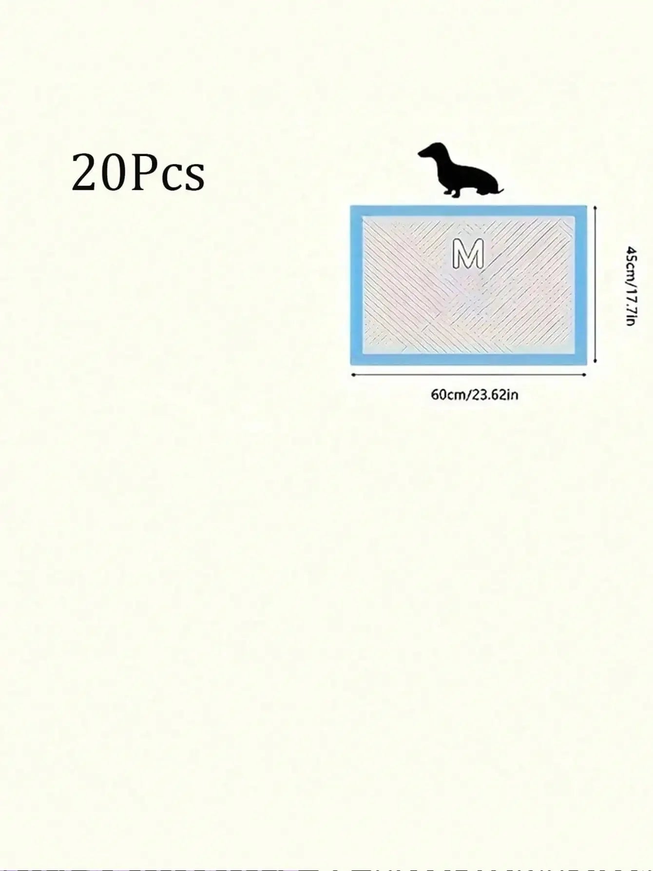 Pet Pee Pad Training Diapers 100 Pcs Thickening for Dogs
