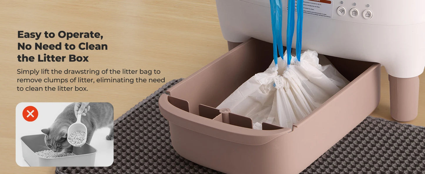 Lunapurr Self Cleaning Cat Litter Box With App Control
