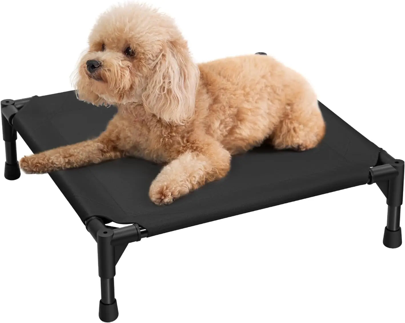 Elevated Cooling Pet Bed With Metal Frame For Dogs And Cats