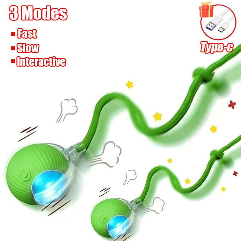 Automatic Rechargeable Rolling Ball Interactive Cat Toy