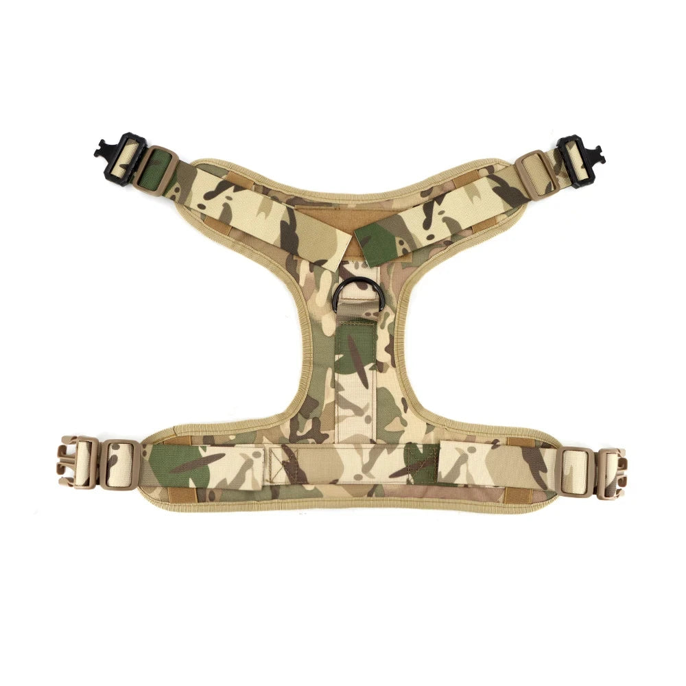 PETRAVEL Tactical Dog Harness Set with Collar Leash and Patches