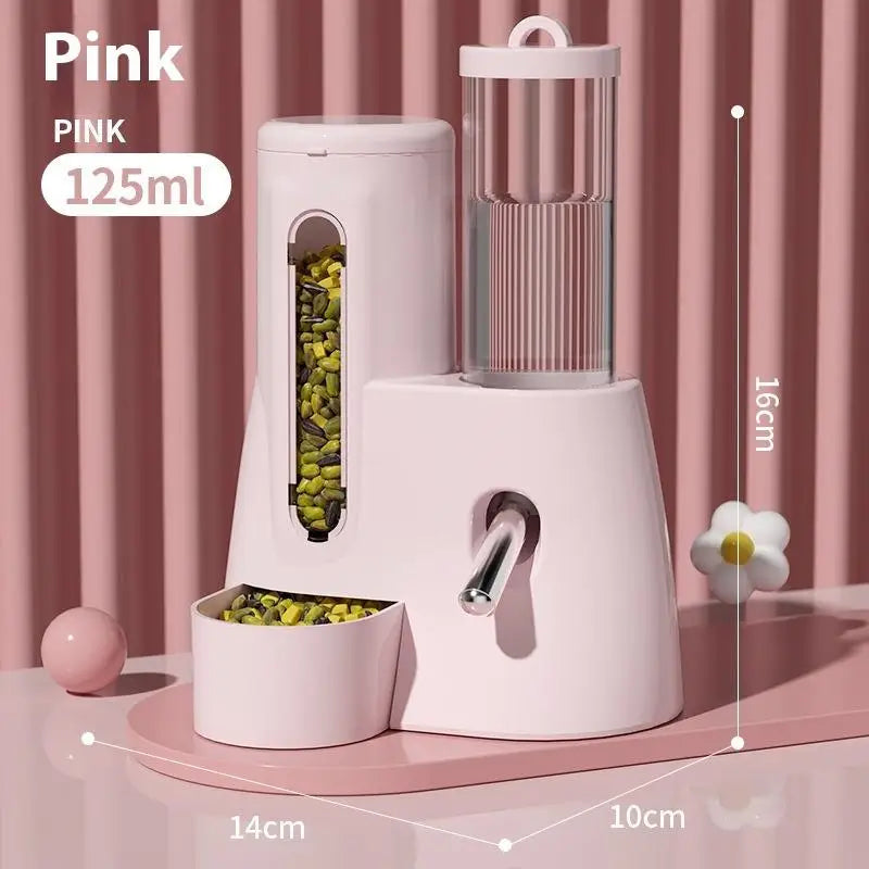2 In 1 Hamster Feeder And Waterer Automatic Dispenser