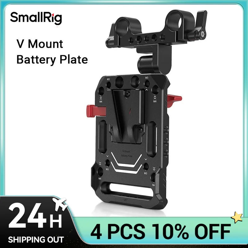 SmallRig V Mount Battery Plate With Adjustable Arm And Rod Clamp