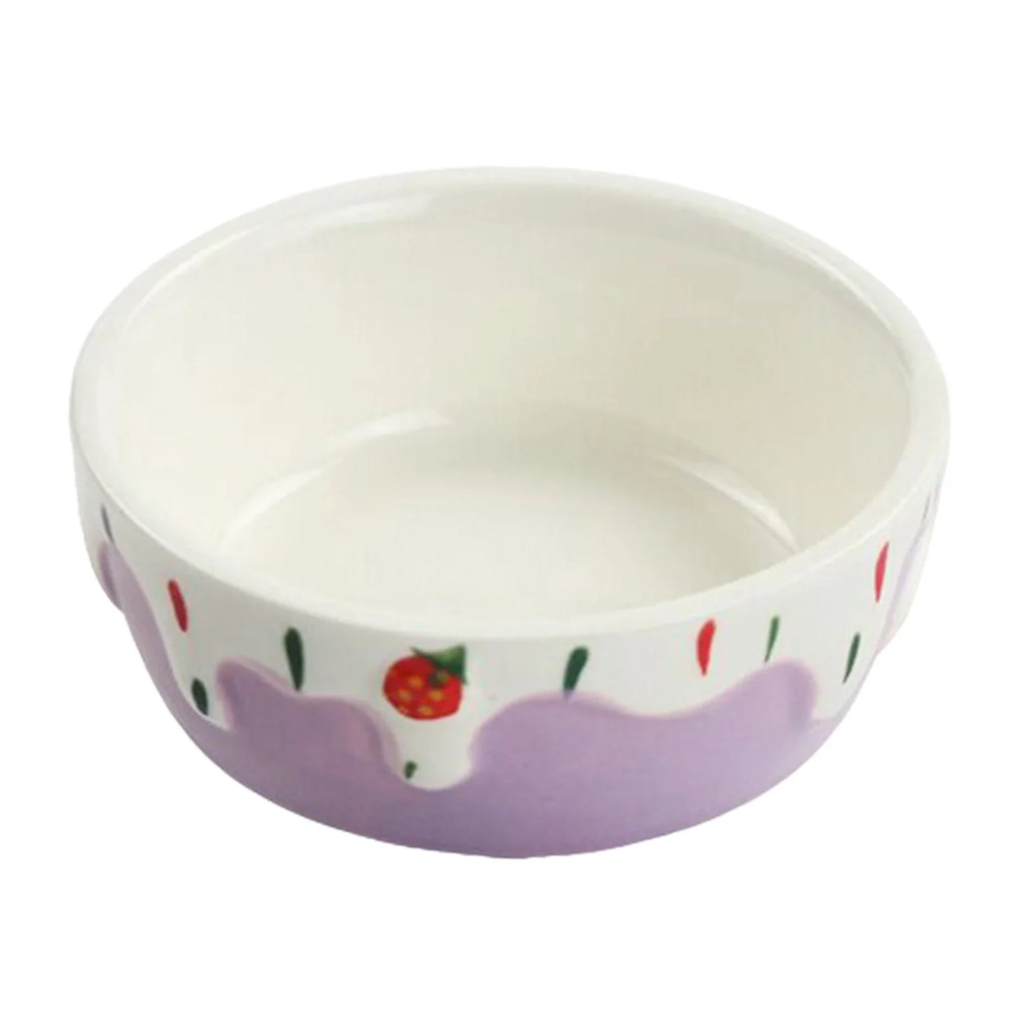 Ceramic Hamster Food Bowl Easy To Clean Portable Feeding Dish