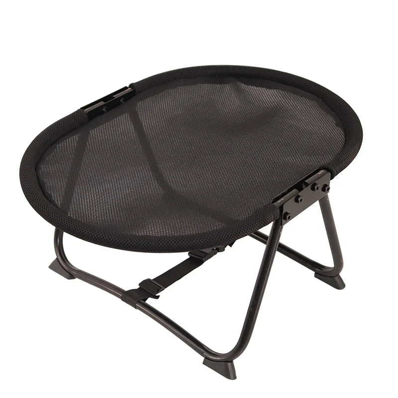 Elevated Folding Cat Bed With Breathable Mesh And Washable Cover