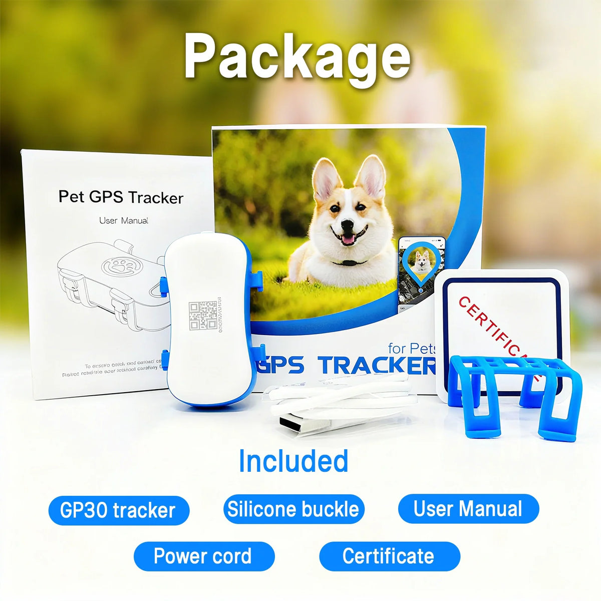 WANWAYTECH 4G GPS Pet Tracker for Dogs and Cats Tracking