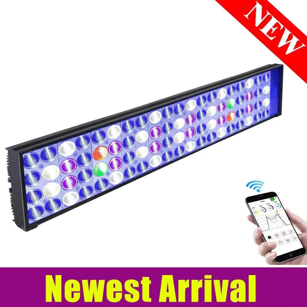 PopBloom WiFi Marine Aquarium Light Full Spectrum LED Lamp