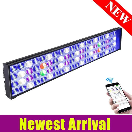 PopBloom WiFi Marine Aquarium Light Full Spectrum LED Lamp