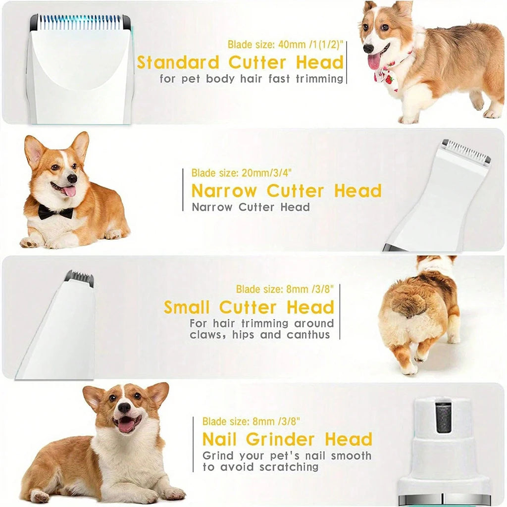Shuyu 4-In-1 Pet Hair Clipper Cordless Dog Cat Grooming Kit