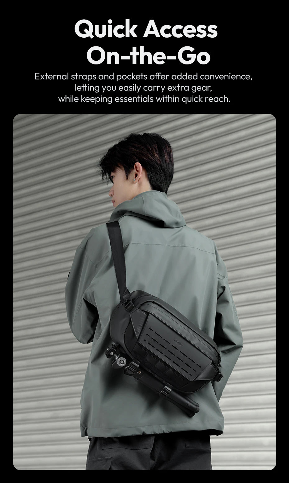 Ulanzi AB02 TAI Outdoor Photography Sling Bag for Camera Accessories