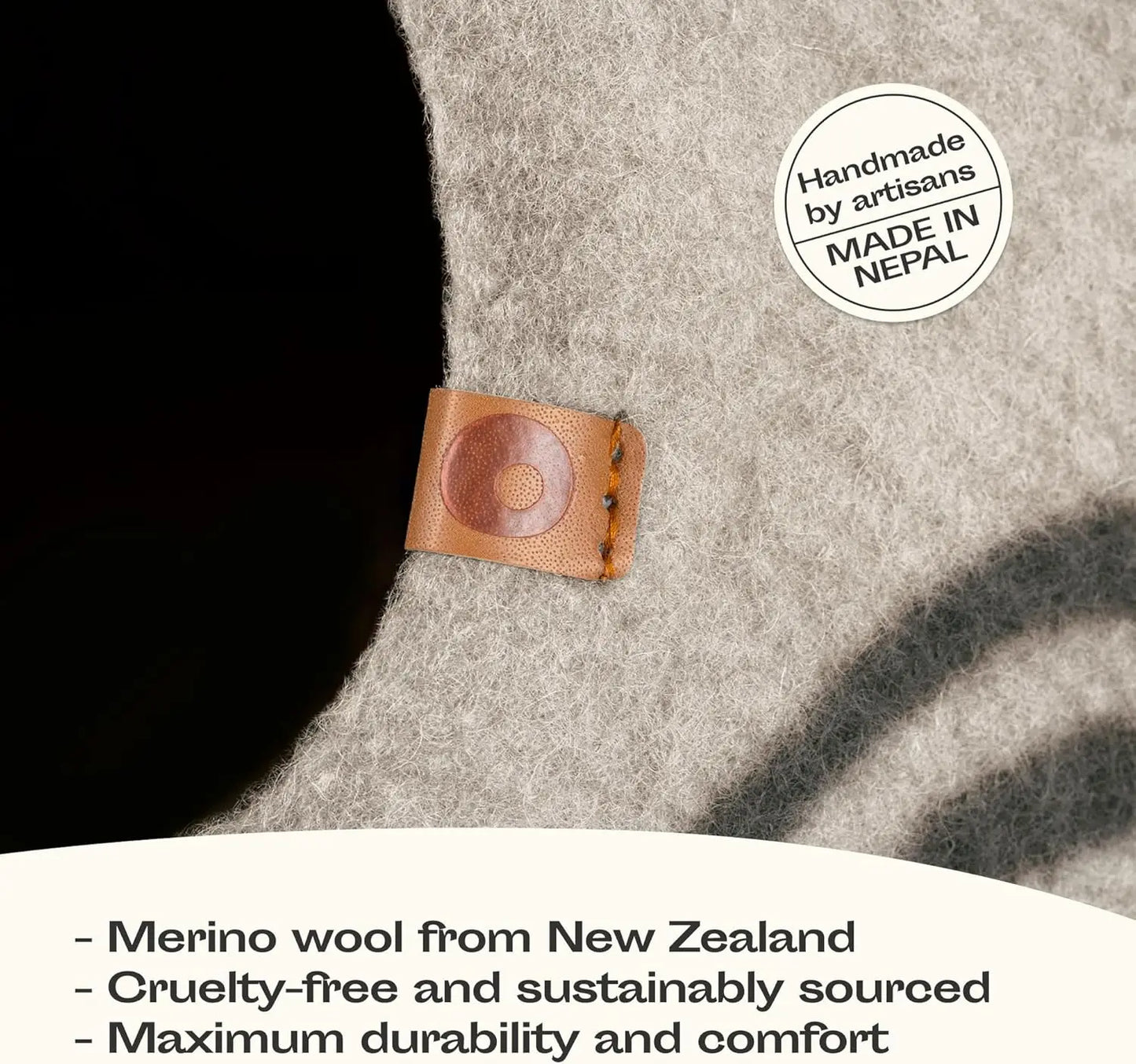 Cat Cave Premium Felt Cat Bed Indoor Cats Merino Wool
