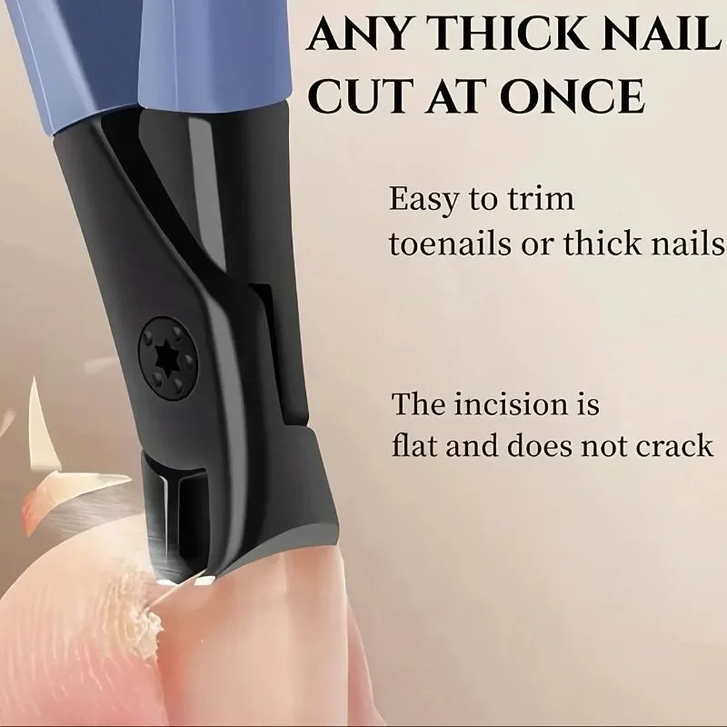 Ergonomic Handle Toenail Clipper for Thick Nails Foot Care