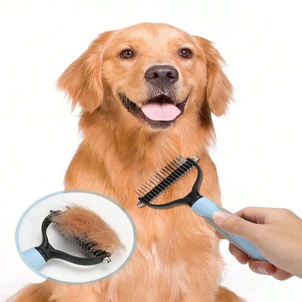 Pet Detangling Comb Dual-Sided Brush For Cats And Dogs