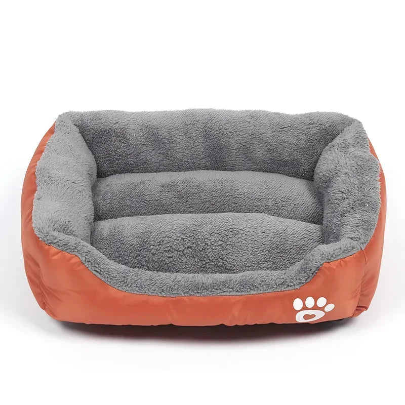 BPEDT Warm Plush Dog Bed With Waterproof Bottom For Pets