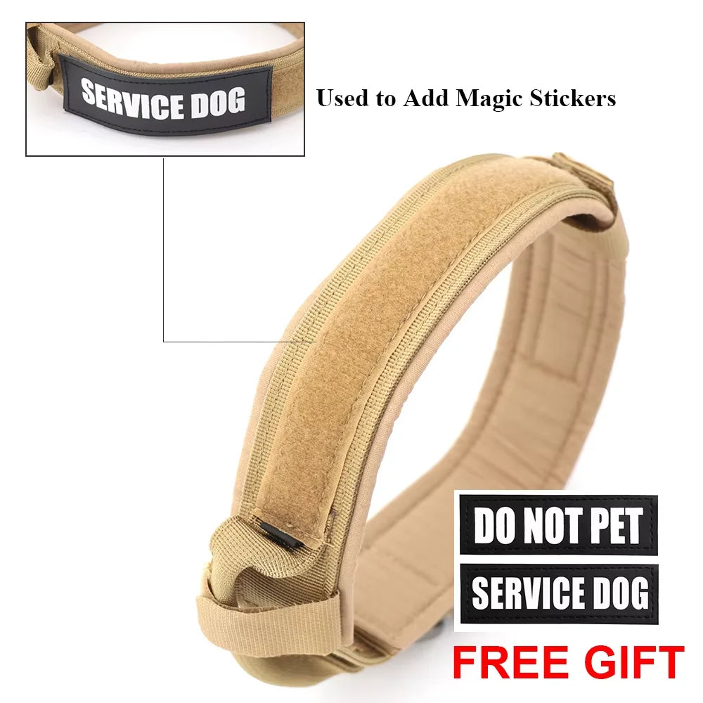 PETRAVEL Tactical Dog Training Collar Leash Set With Control Handle