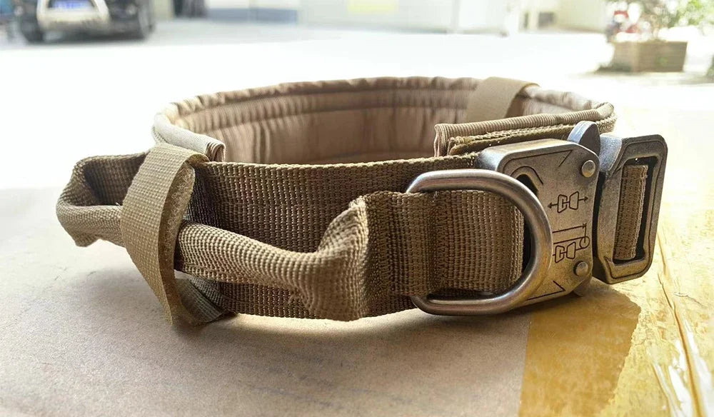 PETRAVEL Tactical Dog Training Collar Leash Set With Control Handle