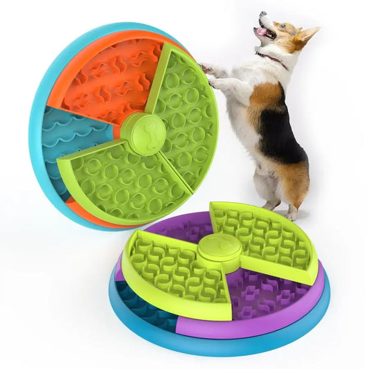Three Layer Slow Feeding Wooden Dog Bowl Puzzle Feeder