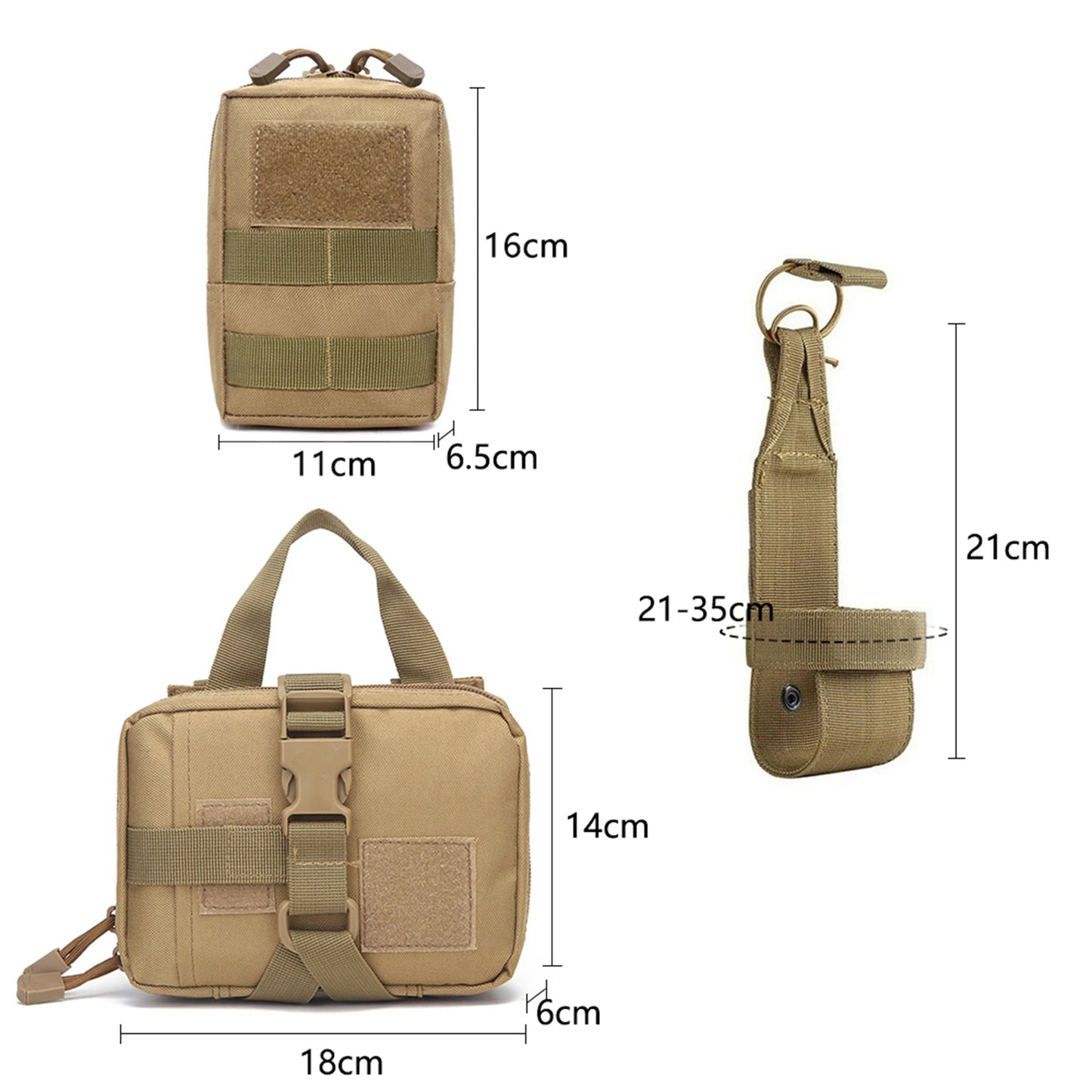 Tactical Dog Harness Vest with MOLLE Pouches for Medium to Large Dogs